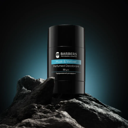 Дезодорант парфумований Musk & Vetiver Barbers 50 г