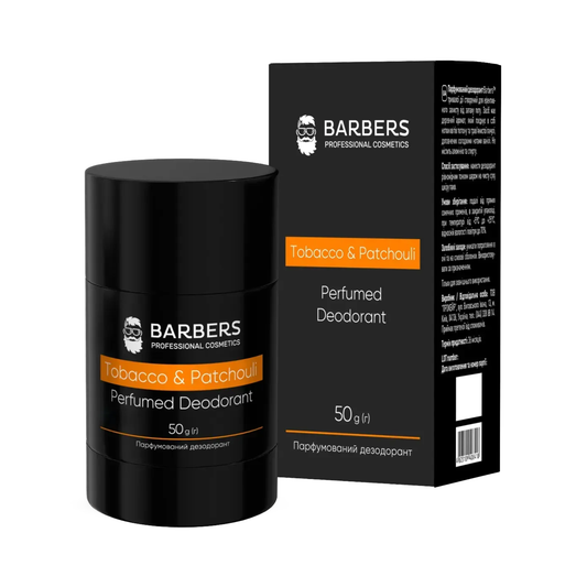 Дезодорант парфумований Tobacco & Patchouli Barbers 50 г