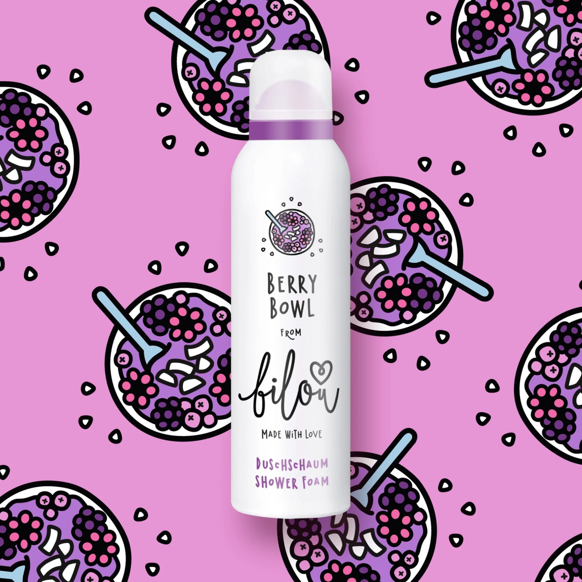 Пінка для душу Berry Bowl Shower Foam Bilou 200 мл