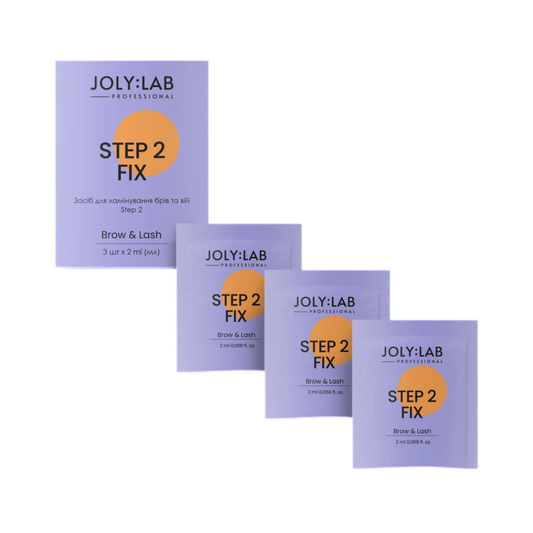 Набір засобів для ламінування брів та вій Step 2 Joly:Lab 3x2 мл