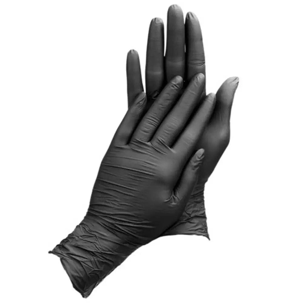 Рукавички нітрилові неопудрені NITRYLEX BLACK Mercator Medical (чорні) L, (4.2)