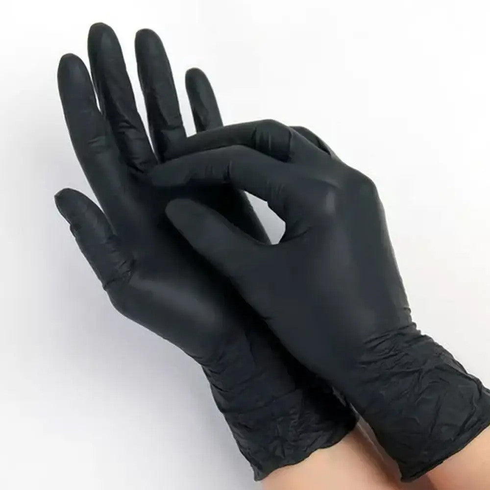 Рукавички нітрилові неопудрені NITRYLEX BLACK Mercator Medical (чорні) L, (4.2)