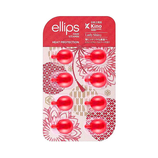 Вітаміни для волосся "М'якість сакури" Hair Vitamin Heat Protection Ellips Lady Shiny 8x1 мл