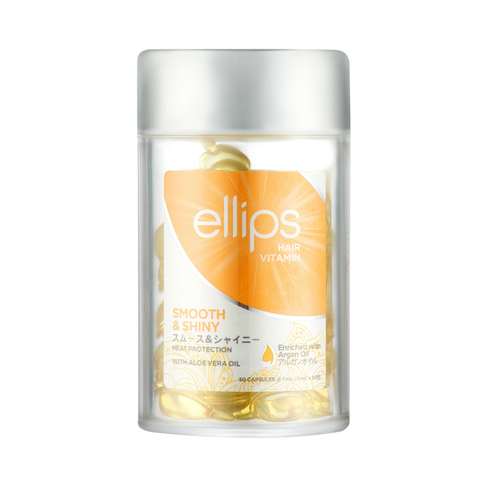 Вітаміни для волосся "Розкішне сяйво" з олією алое вера Hair Vitamin Smooth & Shiny With Aloe Vera Oil Ellips 50x1 мл