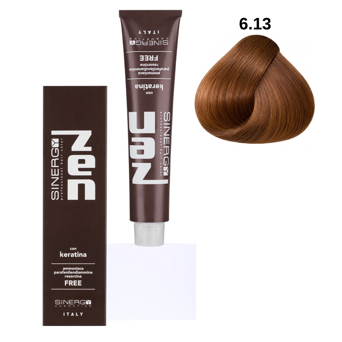 Безаміачна крем-фарба для волосся Sinergy №6/13 Бежевий темний блонд 100 мл