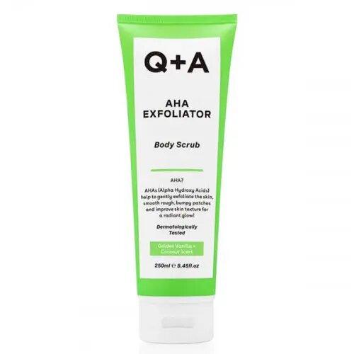 Скраб для тіла з AHA-кислотами Q+A 250ml