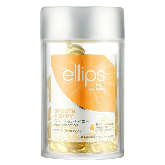 Вітаміни для волосся Розкішне сяйво з олією Алоє Вера Ellips Hair Vitamin Smooth&Shiny, 50x1 мл