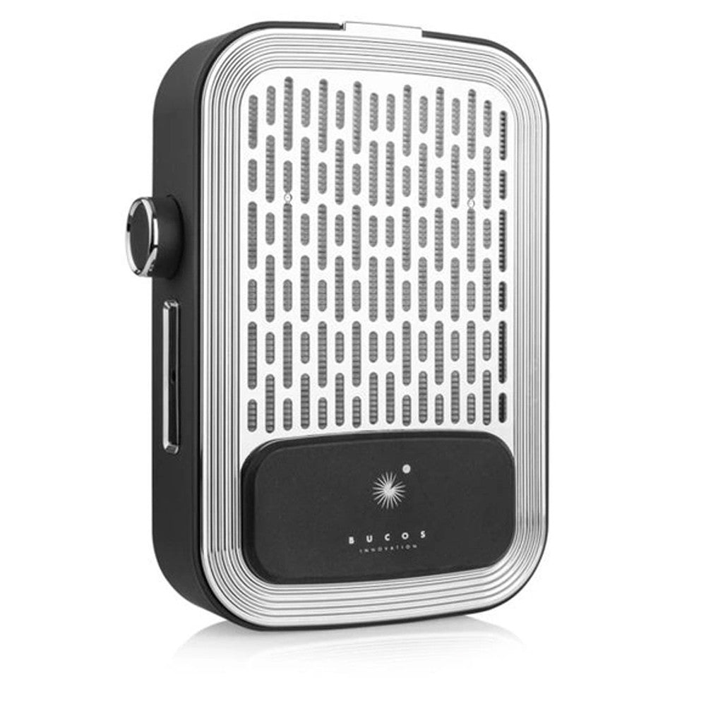 Витяжка для манікюру BUCOS Cyclone V3-B с НЕРА фільтром та акумулятором 100W Чорна