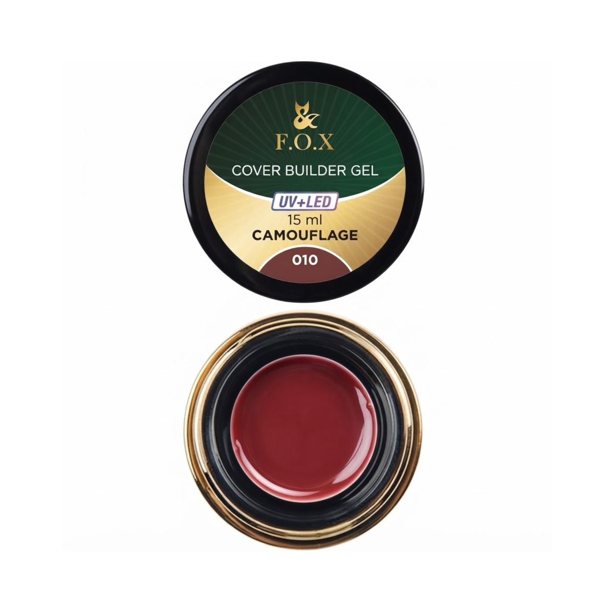 Камуфляжний моделювальний гель Cover Builder Gel FOX №010 15 мл