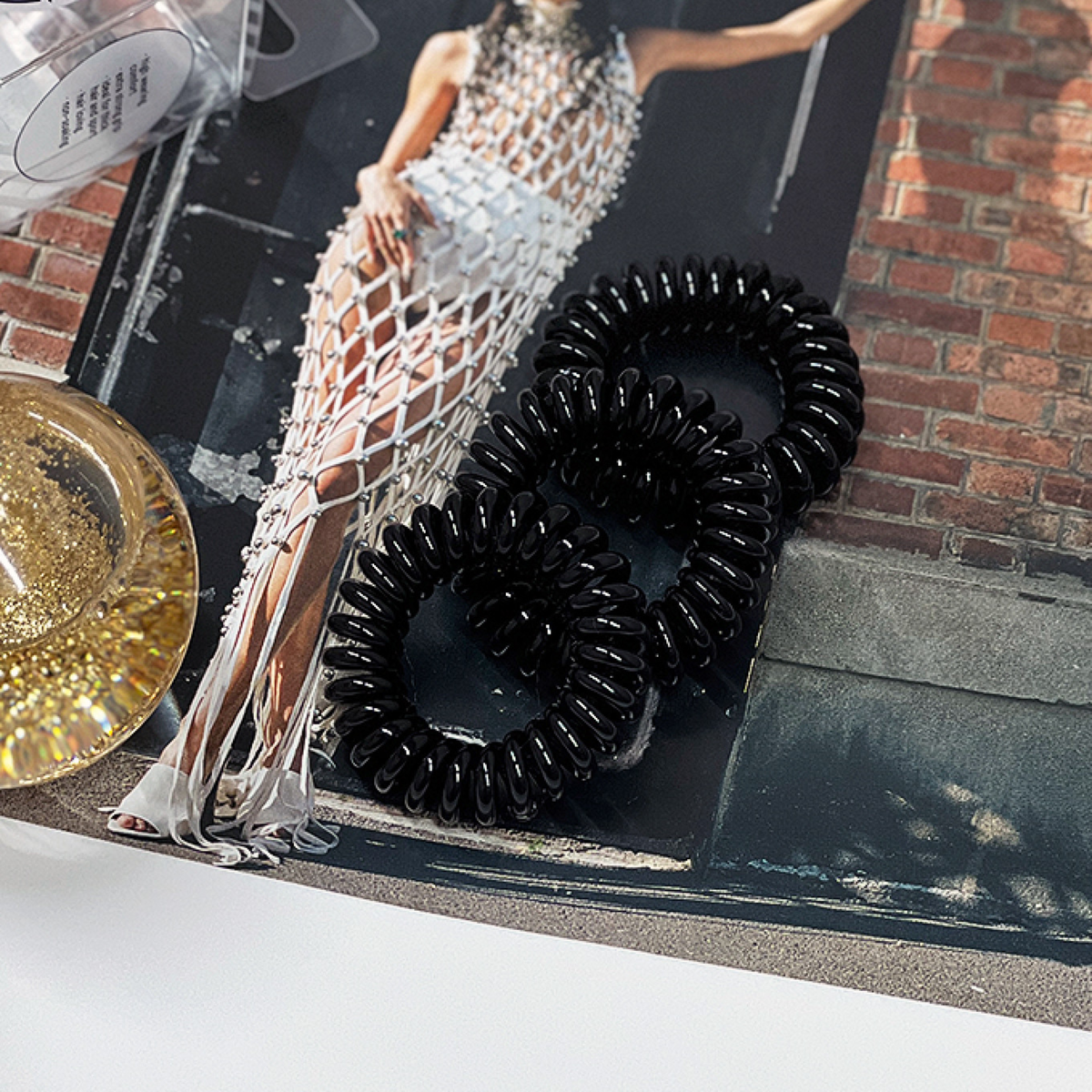Гумка-браслет для волосся Power True Black Invisibobble 3 шт