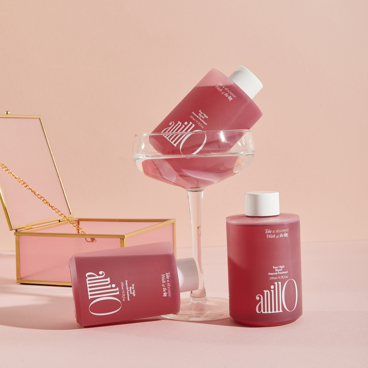 Маска відновлююча для волосся Rosy Night Repair ANILLO 200 мл