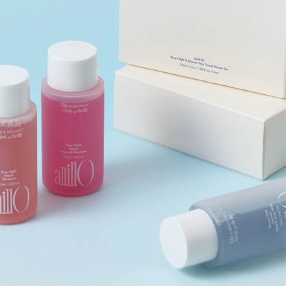 Набір для тіла Rosy Night & Shower Time Travel Shower Kit ANILLO 55мл*3шт
