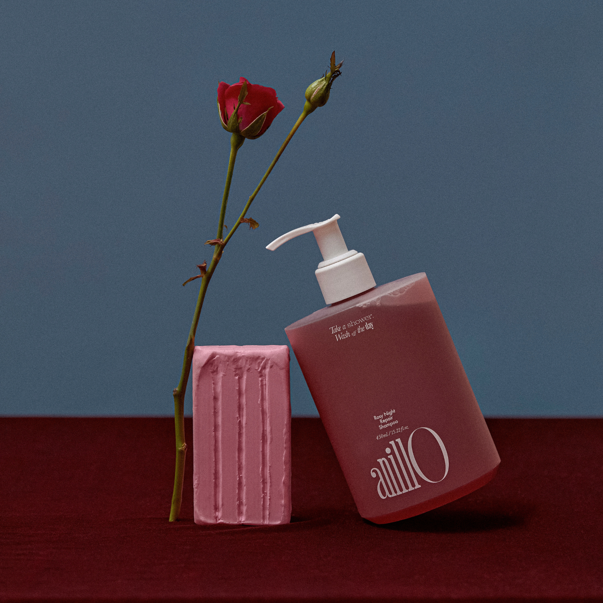 Шампунь відновлюючий для волосся Rosy Night Repair ANILLO 450 мл