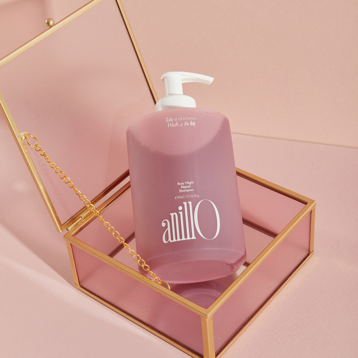 Шампунь відновлюючий для волосся Rosy Night Repair ANILLO 450 мл