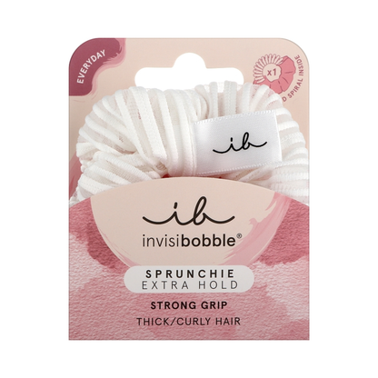 Резинка-браслет для волосся Sprunchie Extra Hold Pure White Invisibobble
