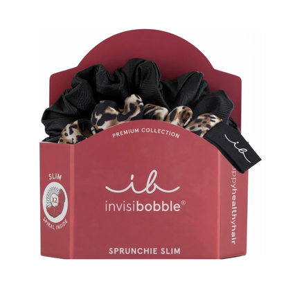 Резинка-браслет для волосся Sprunchie Slim Premium Leo is the New Black Invisibobble