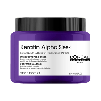 Маска для гладкості і контролю пухнастості Keratin Alpha Sleek L'Oreal Professionnel 500 мл