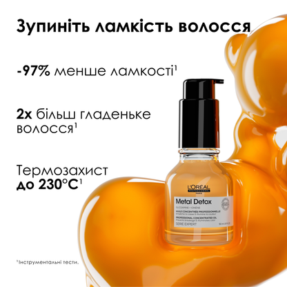 Олія для зменшення ламкості та захисту кольору волосся Metal Detox L'Oreal Professionnel 50 мл