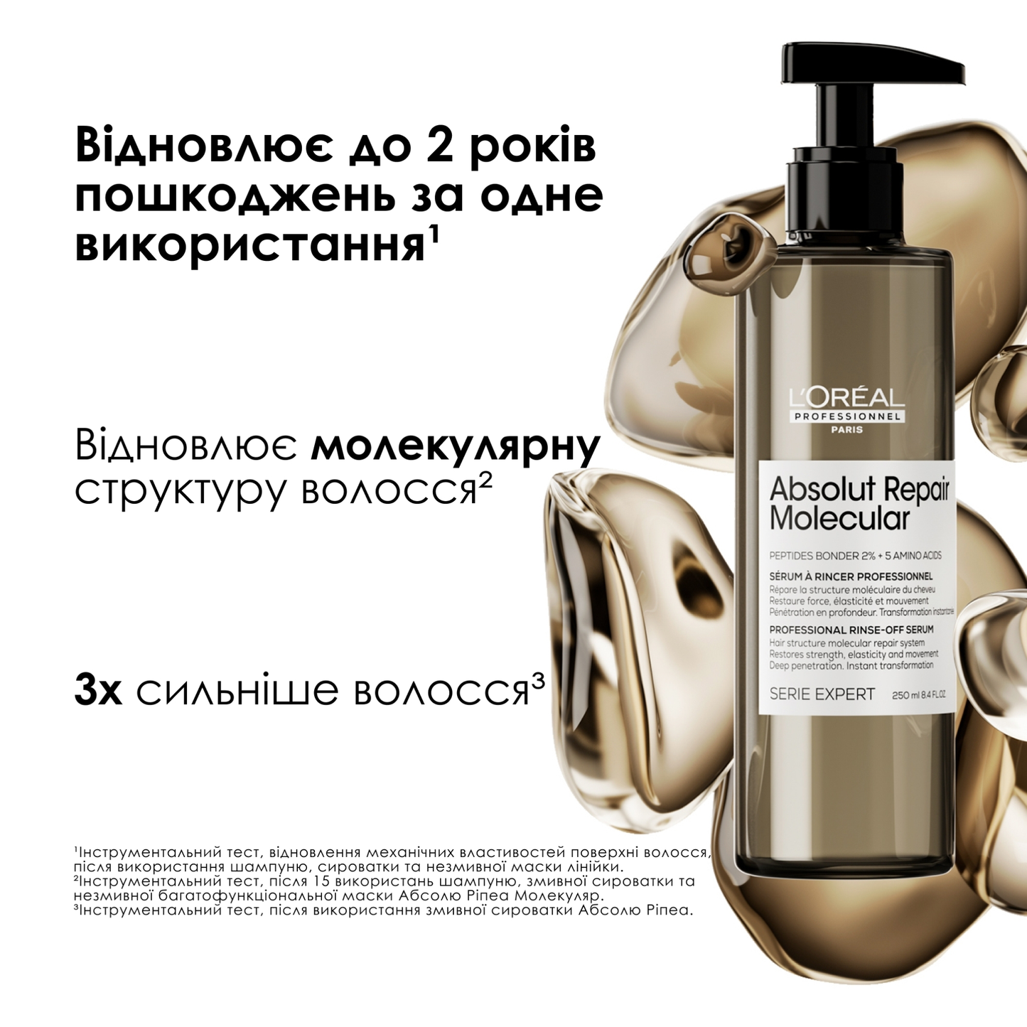 Сироватка змивна для молекулярного відновлення Absolut Repair Molecular L'Oreal Professionnel 250 мл