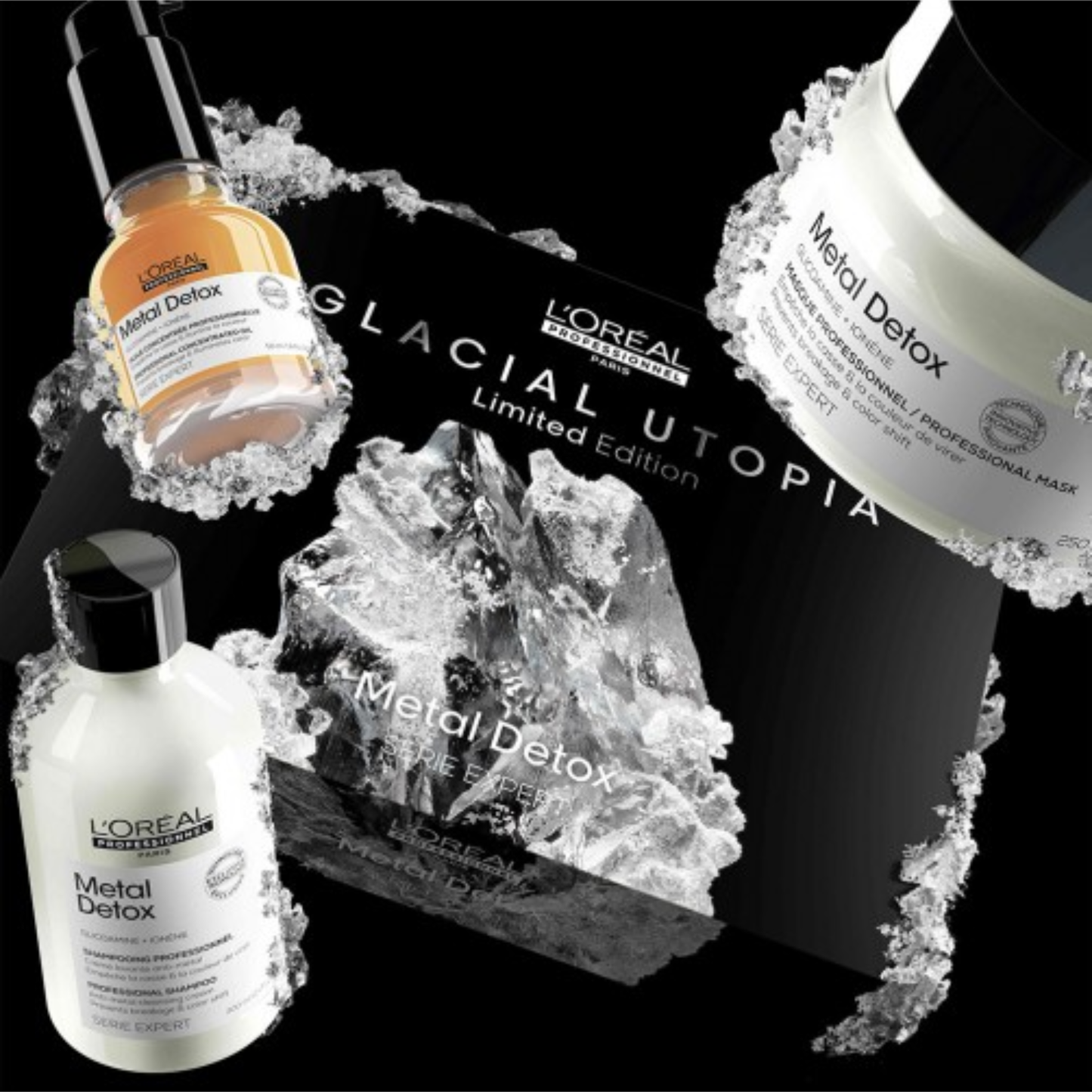 Набір проти металевих накопичень у волоссі Metal Detox L'Oreal Professionnel (300 мл+250 мл+50 мл)