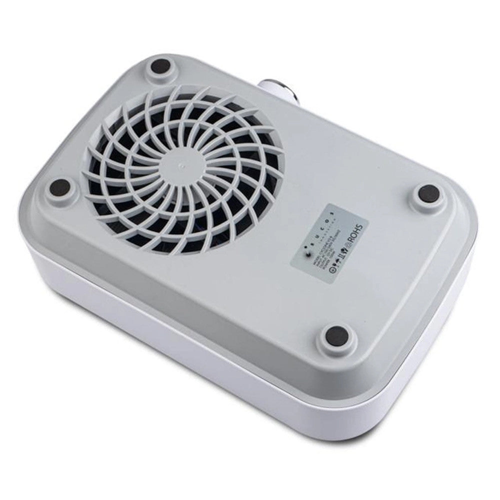 Витяжка для манікюру BUCOS Cyclone V3-B с НЕРА фільтром та акумулятором 100W Біла