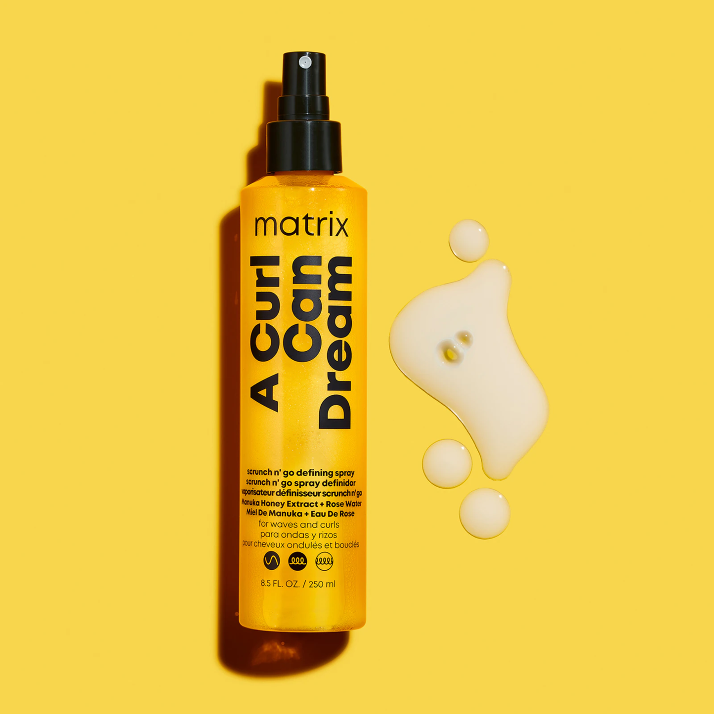 Спрей для підкреслення завитків кучерявого волосся всіх типів A Curl Can Dream Spray Scrunch N' Go Matrix 250 мл