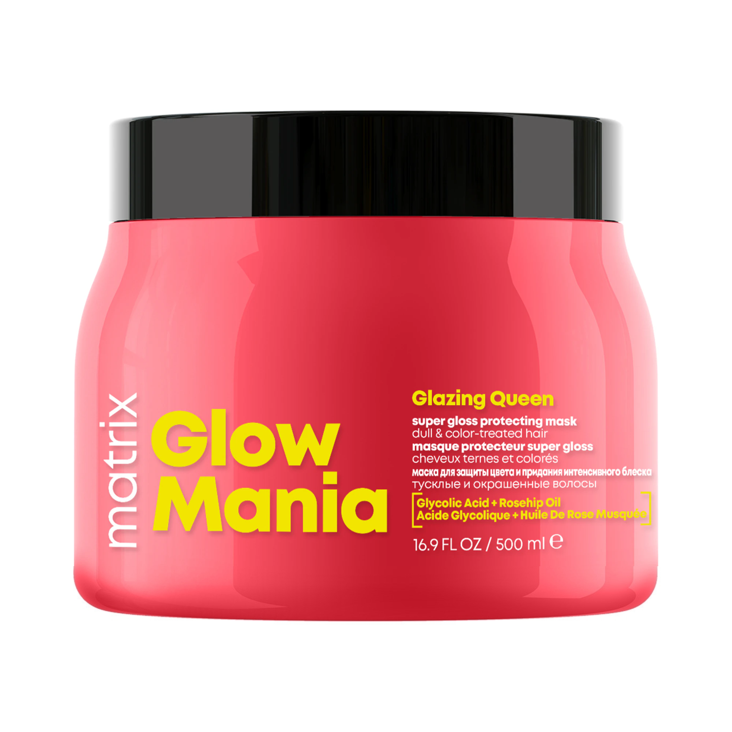 Маска для захисту кольору та блиску фарбованого волосся Glow Mania Glazing Queen Matrix 500 мл