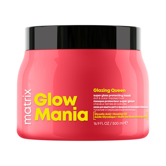 Маска для захисту кольору та блиску фарбованого волосся Glow Mania Glazing Queen Matrix 500 мл