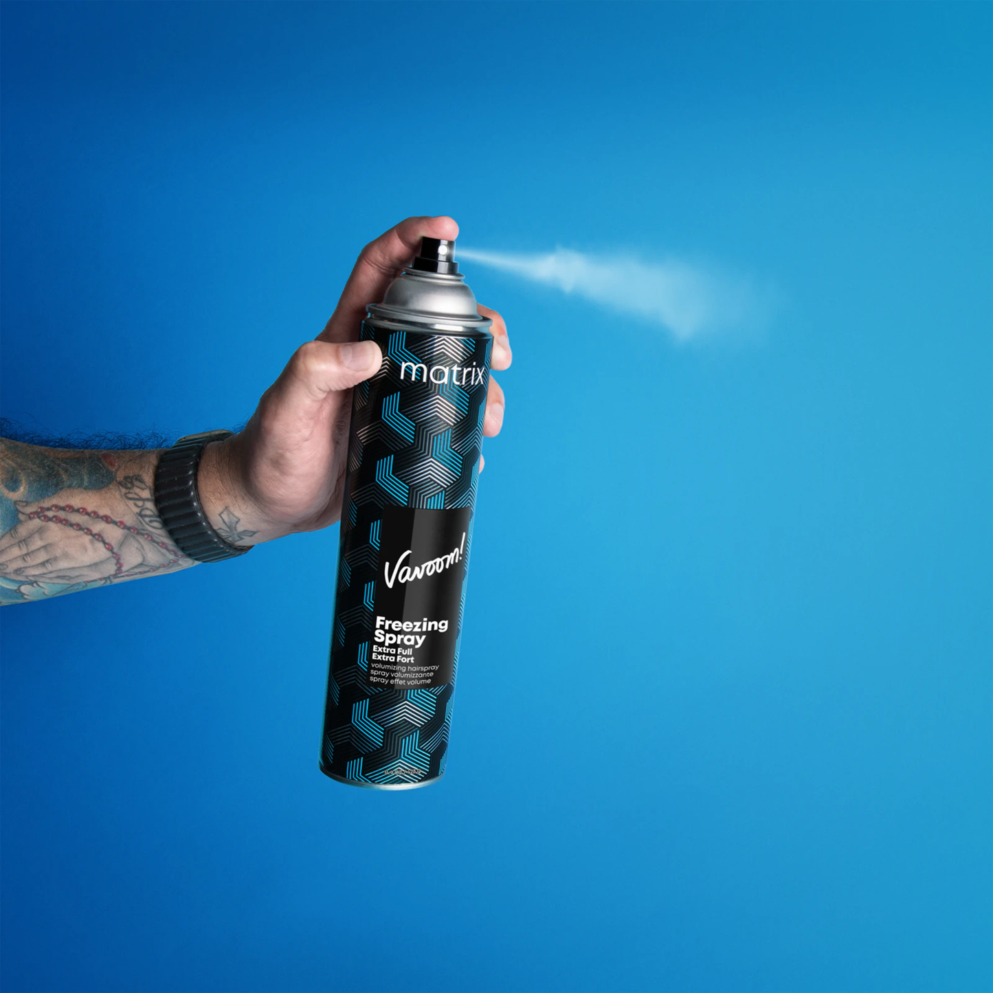 Лак для фіксації та надання об'єму волоссю Vavoom Freezing Spray Extra Full Matrix 500 мл