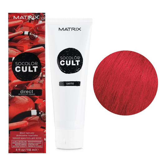 Семі-перманентна фарба прямої дії для волосся Socolor Cult Semi-Permanent Haircolor Matrix Гарячий Червоний 118 мл
