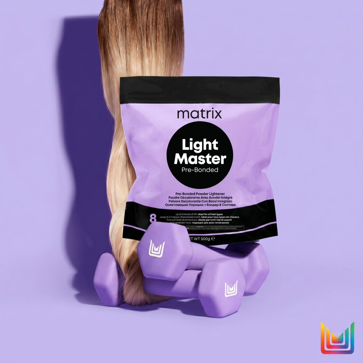 Порошок з бондером для освітлення волосся до 8 рівнів тону Light Master Pre-Bonded Matrix 500 г