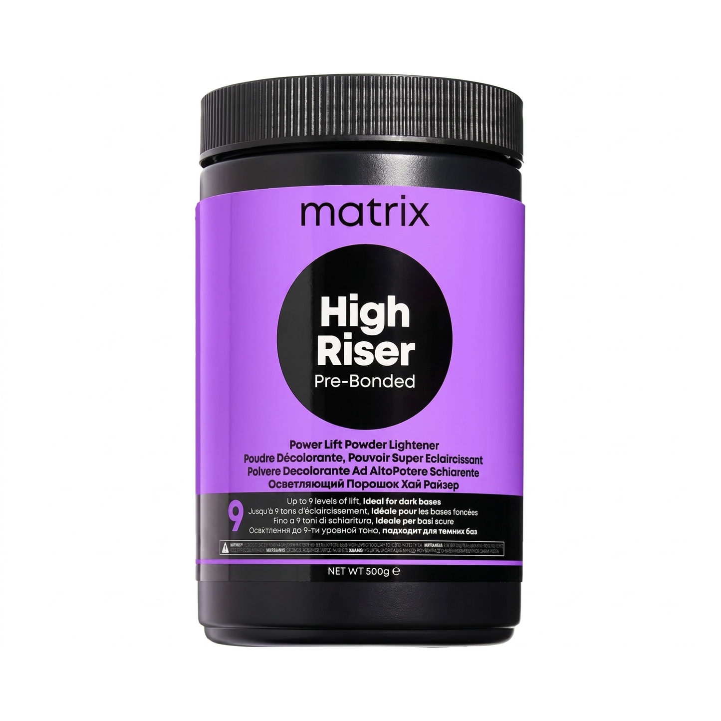 Порошок для освітлення волосся до 9 рівнів тону High Riser Pre-Bonded Matrix 500 г