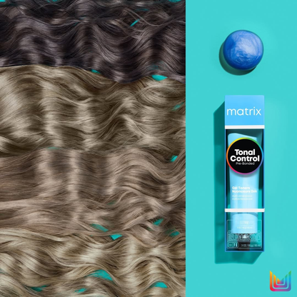 Тонер для волосся на кислій основі Tonal Color Pre-Bonded Acidic Gel Toner Matrix 7NA 90 мл