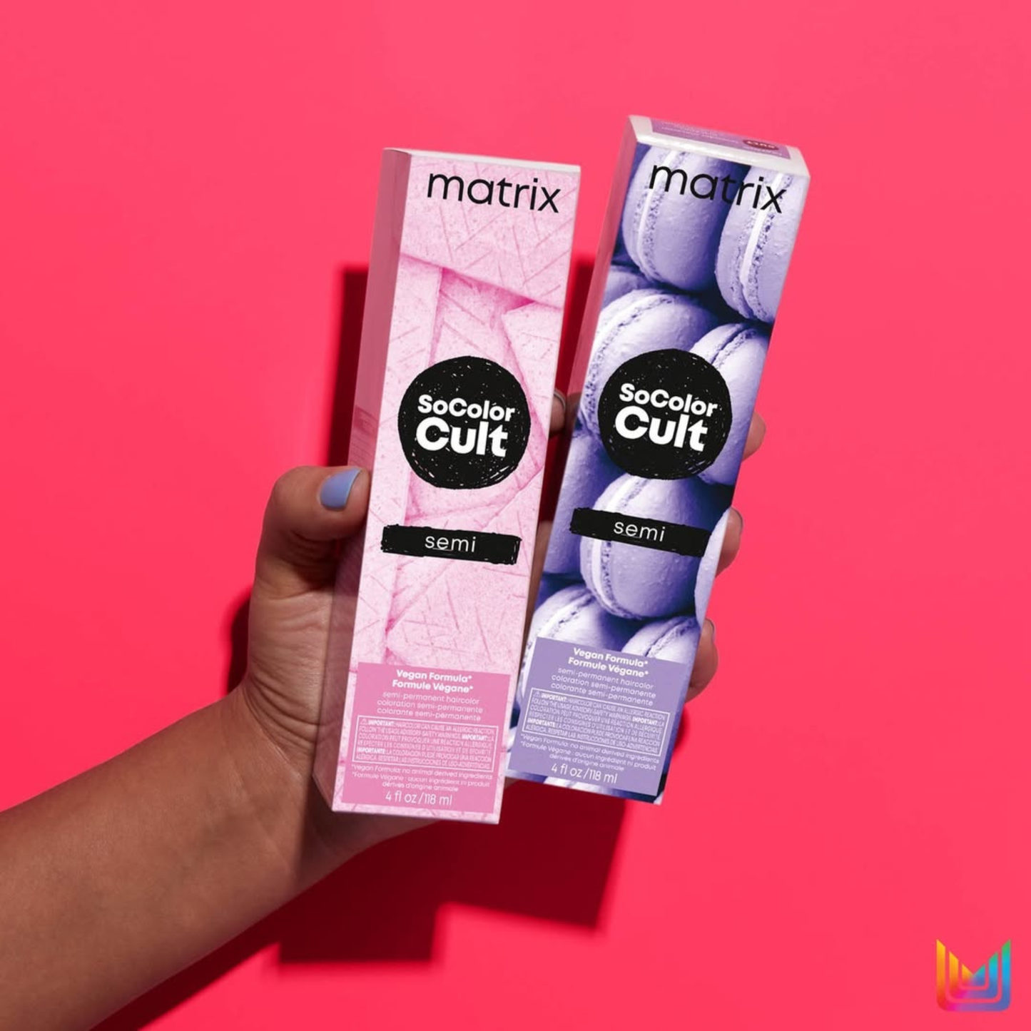 Семі-перманентна фарба прямої дії для волосся Socolor Cult Semi-Permanent Haircolor Matrix Рожевий Баблгам 118 мл