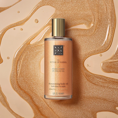 Шиммер олія для тіла з ефектом мерехтіння The Ritual of Karma Shimmering Body Oil Rituals 100 мл