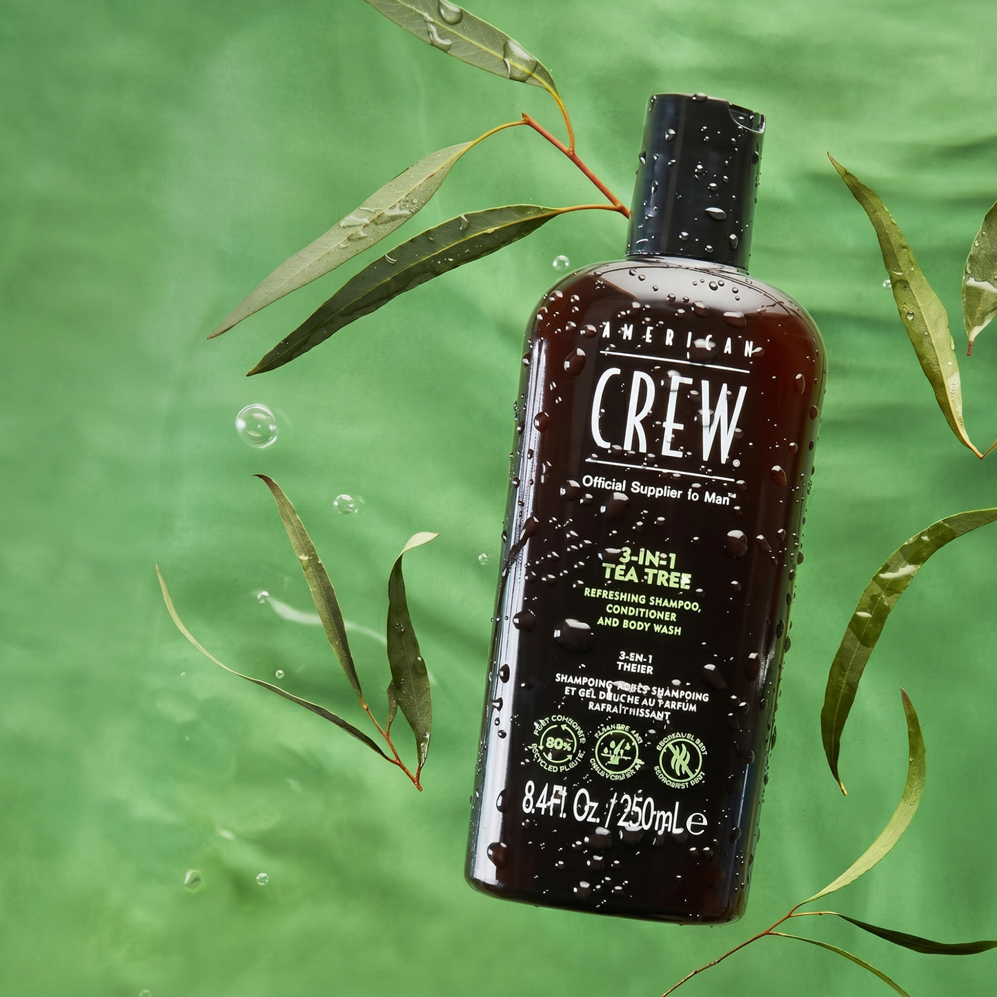 Засіб для догляду за волоссям та тілом 3-в-1 Classic Tea Tree American Crew 250 мл