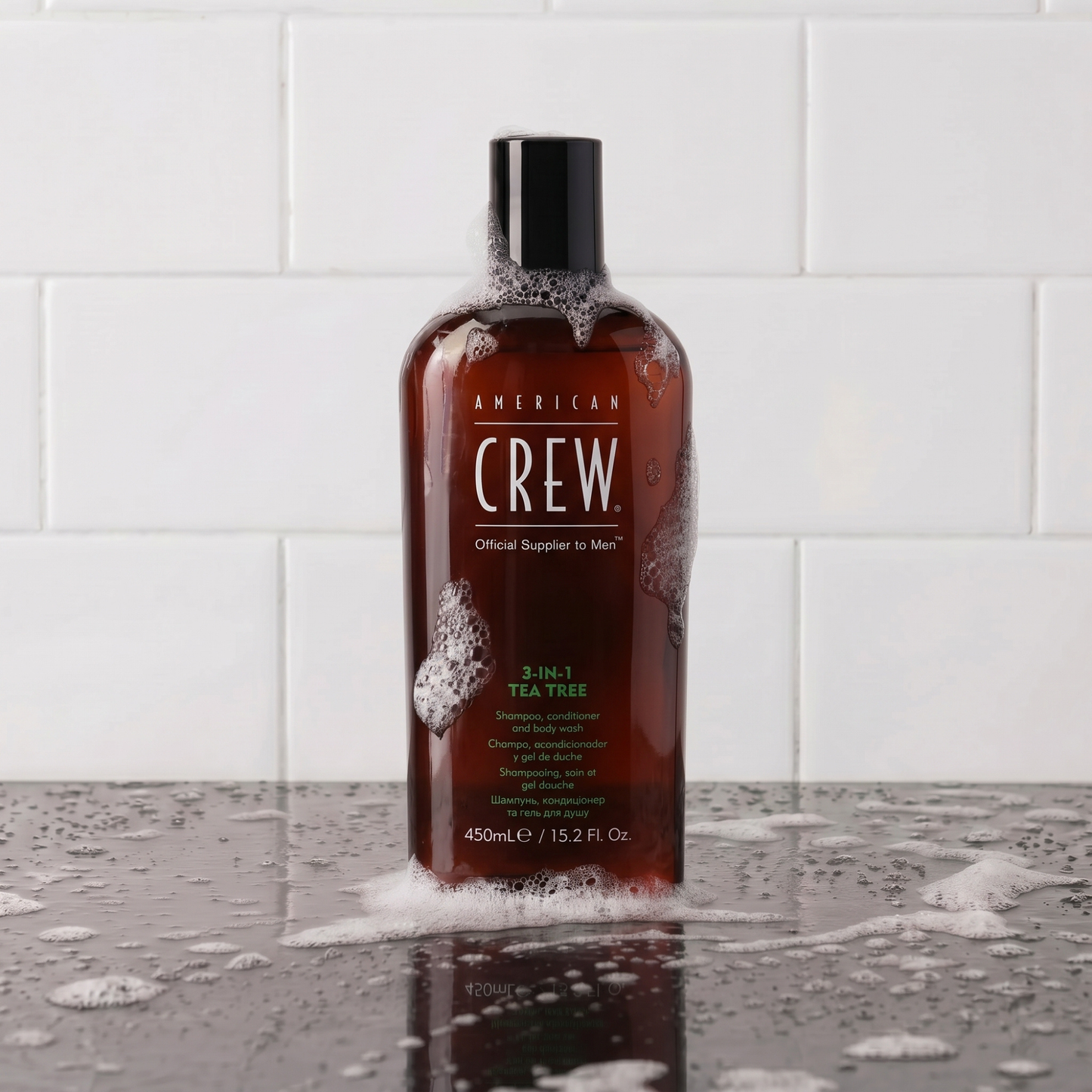 Засіб для догляду за волоссям та тілом 3-в-1 Classic Tea Tree American Crew 450 мл