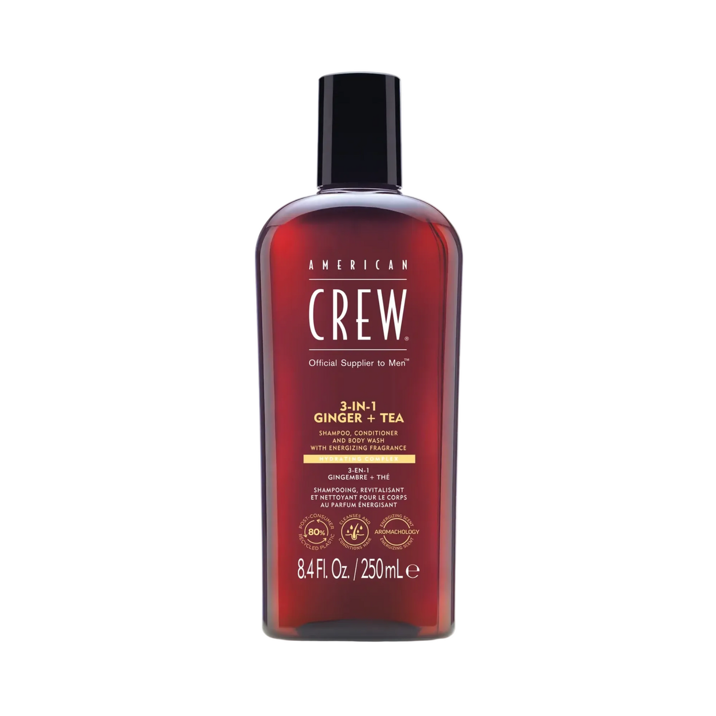 Засіб для догляду за волоссям та тілом 3-в-1 Ginger+Tea American Crew 250 мл