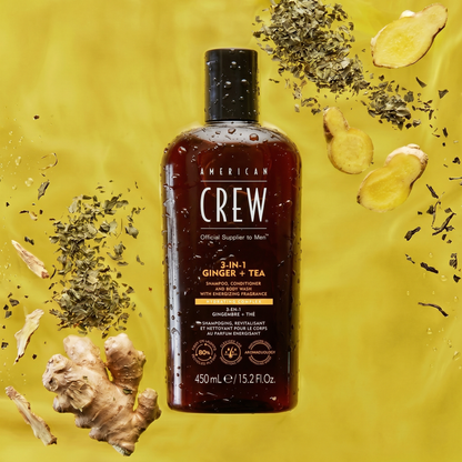 Засіб для догляду за волоссям та тілом 3-в-1 Ginger+Tea American Crew 450 мл