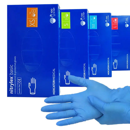 Рукавички нітріловісині  NITRYLEX Basic (3 г) XL 100 шт