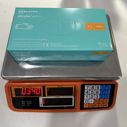 Рукавички нітрілові салатові NITRYLEX (3,5 г)  100 шт XS