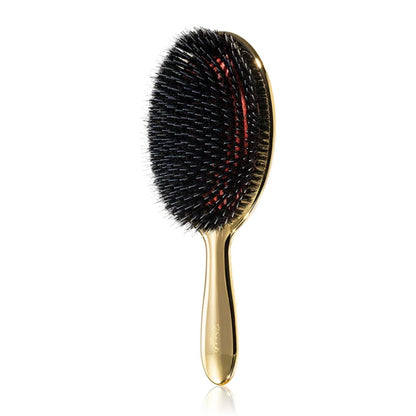 Щітка JANEKE Gold Hairbrush з натуральною щетиною кабана та нейлоном  XL