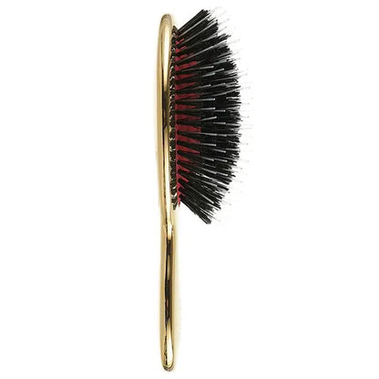 Щітка JANEKE Gold Hairbrush з натуральною щетиною кабана та нейлоном L