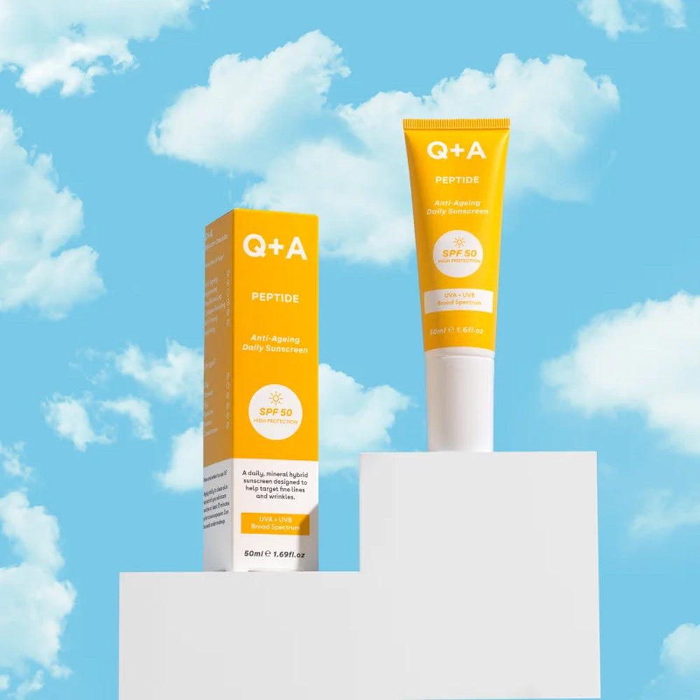 Сонцезахисний антивіковий крем для обличчя SPF 50 Q+A 50 мл