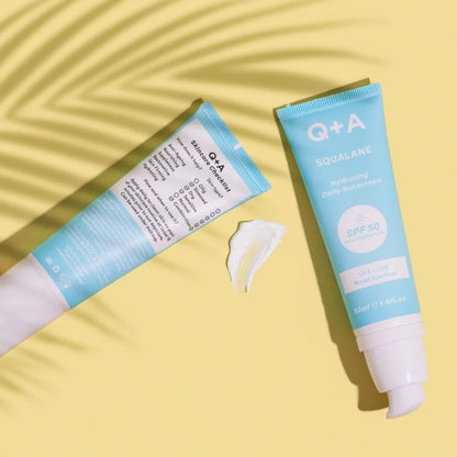 Сонцезахисний зволожуючий крем для обличчя SPF 50 Q+A 50 мл