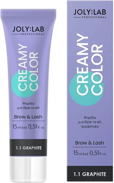 Фарба для брів та вій графітова Creamy Color Joly:Lab 15 мл