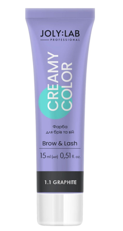 Фарба для брів та вій графітова Creamy Color Joly:Lab 15 мл