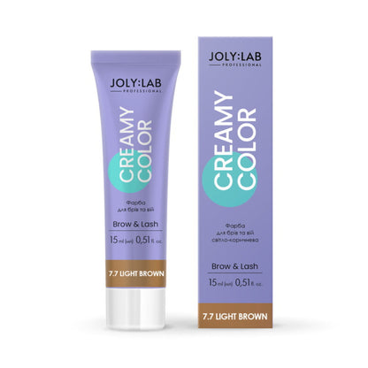 Фарба для брів та вій світло-коричнева Creamy Color Joly:Lab 15 мл
