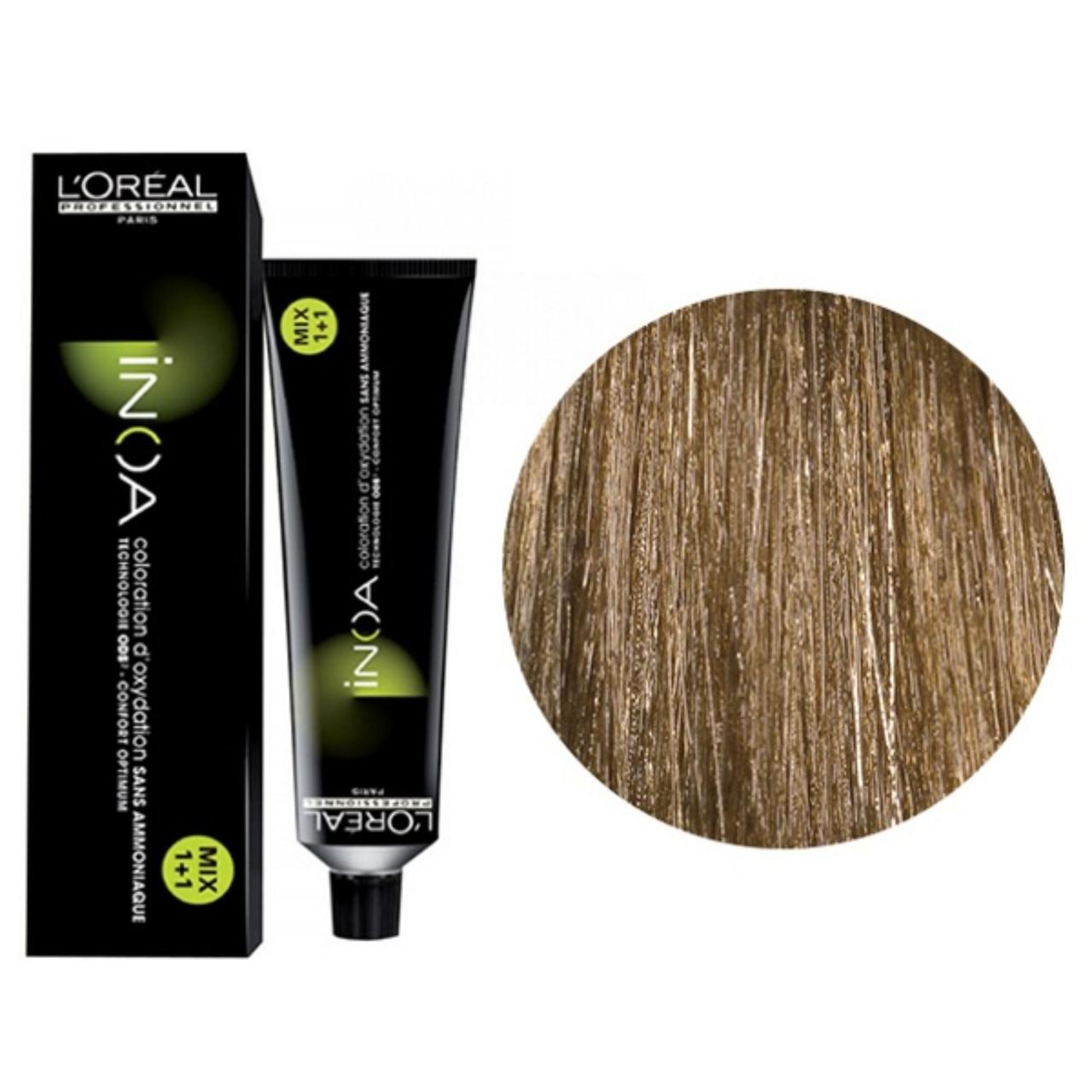 Крем-фарба для волосся L'Oreal Professionnel INOA Mix 1+1 №8 Світлий блонд 60 мл