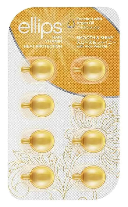 'Вітаміни для волосся Розкішне сяйво з олією Алоє Вера Ellips Hair Vitamin Smooth&Shiny, 8x1 мл